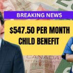 $547.50 Per Month Child Benefit